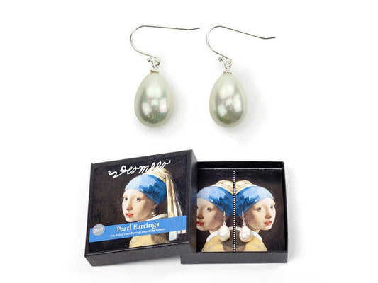 Pendientes Perlas Plata, Muchacha Con Perla Pendiente, Vermeer