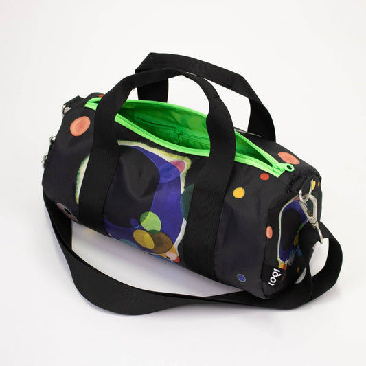 Bolso WASSILY KANDINSKY, varios círculos, verde neón, mediano